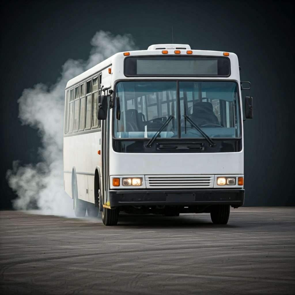 Fossil Fuel-Powered Shuttle Buses